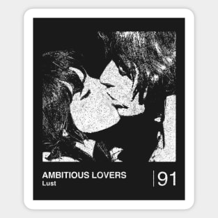 Ambitious Lovers / Minimalist Graphic Design Fan Artwork Sticker